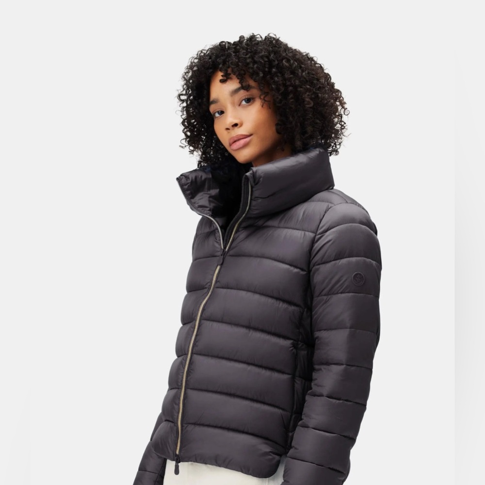 NWT Save the Duck Elsie Puffer Coat Purple Smoke small
